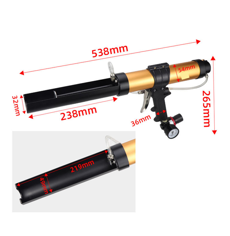 Caulking Gun Dispensing - ПИСТОЛЕТ ДИСПЕНЗУЮЩИЙ ВОЗДУШНЫЙ КАРТРИДЖ емкостью 310