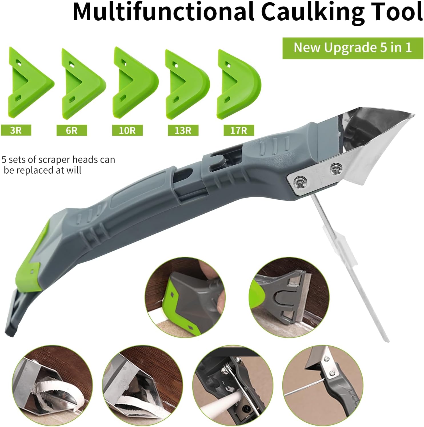 Bathroom Caulk Siliconized - 5 в 1, силиконовые инструменты для