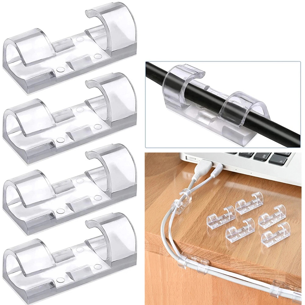 Cable Staple Clip - Самоклеящиеся зажимы для кабелей, органайзеры для