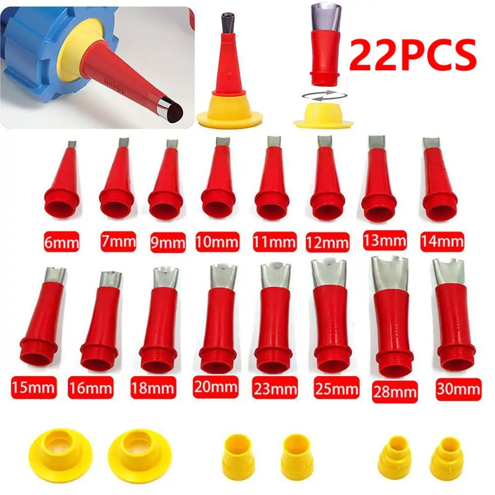 Bathroom Caulk Siliconized - 22 шт., насадки-аппликаторы из нержавеющей стали