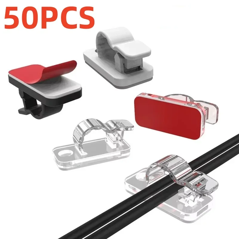 10/50 шт. самоклеящиеся зажимы – обзор и цена Cable Staple Clip