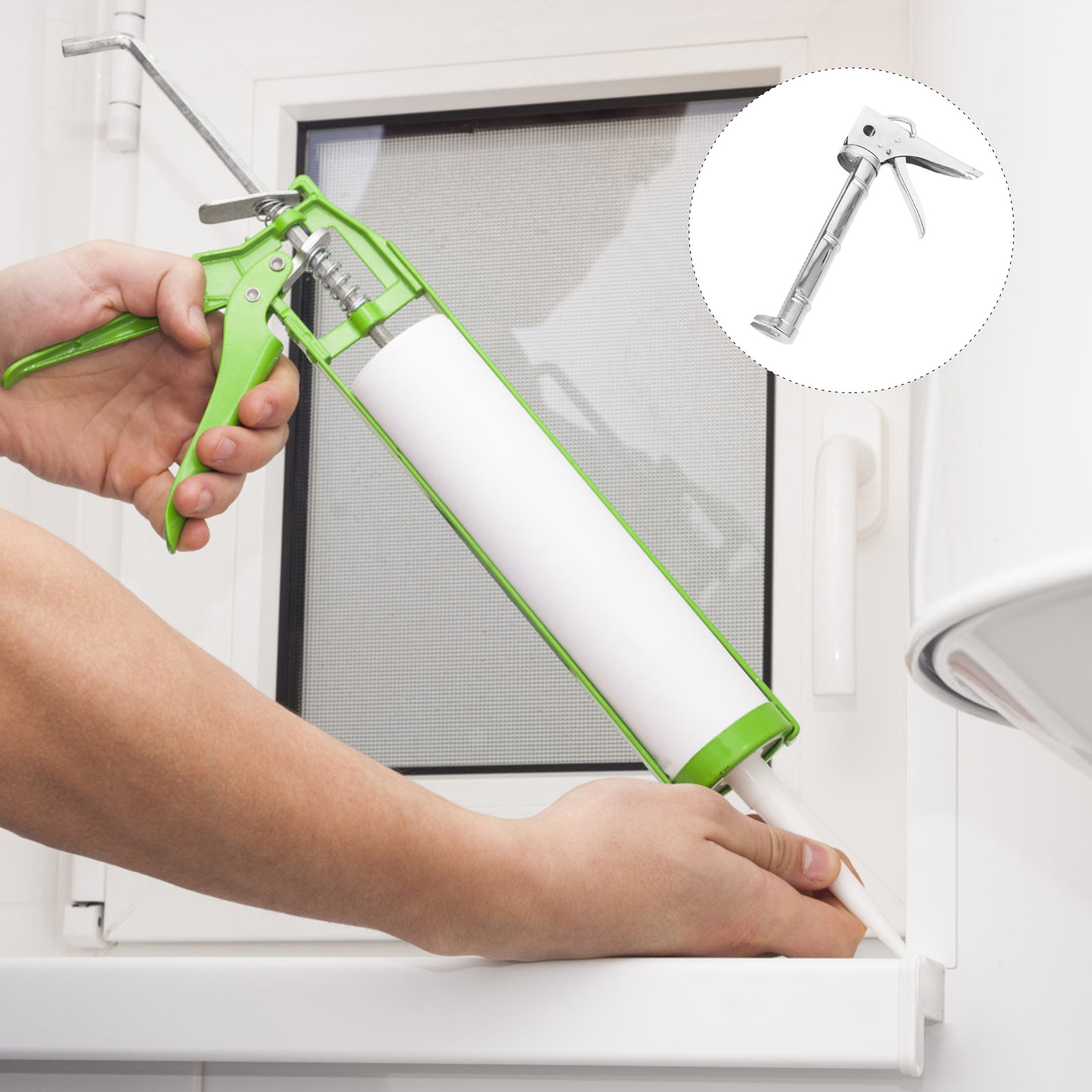 Профессиональный пистолет для  – обзор и цена Caulking Gun Dispensing