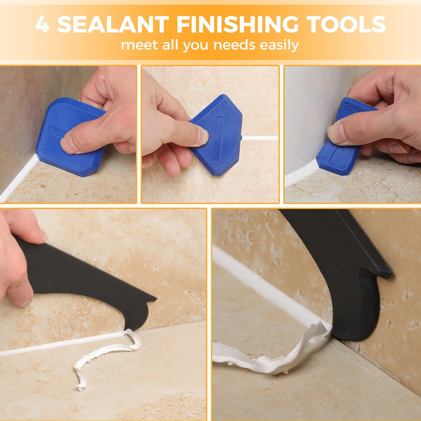 Набор из 10 силиконовых инстру – обзор и цена Bathroom Caulk Siliconized